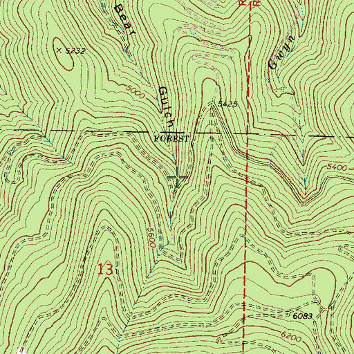 Topographic Map of Oxbow Ranch Dam, OR