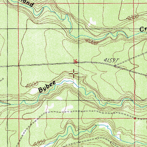 Topographic Map of Sunday Camp, OR