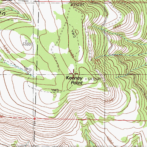 Topographic Map of FLCR Translator Tower, OR