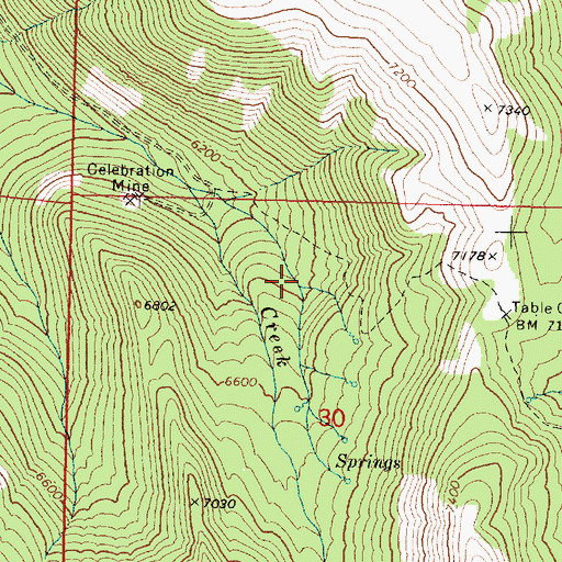 Topographic Map of Pine Creek Recreation Site, OR
