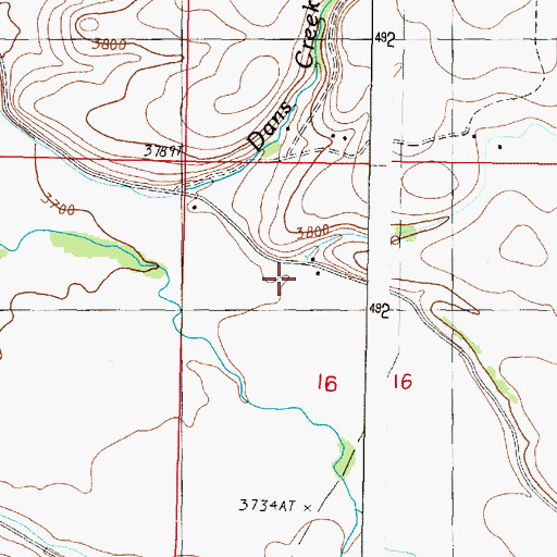 Topographic Map of Carter Ranch, OR