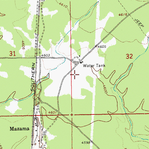 Topographic Map of Mazama Sheep Corral, OR