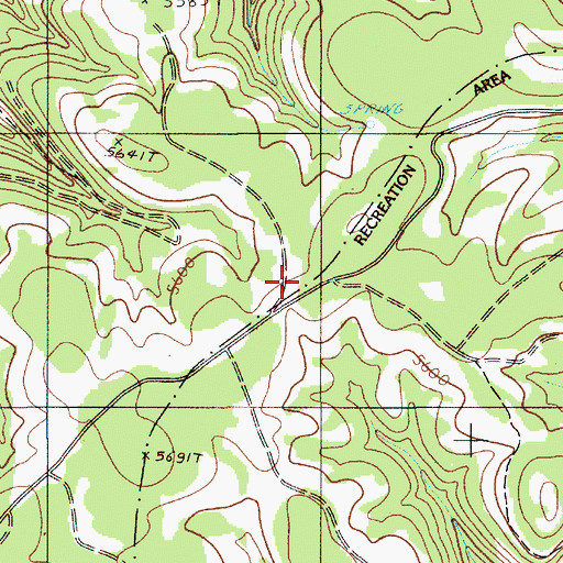 Topographic Map of Mahogany Corral, OR
