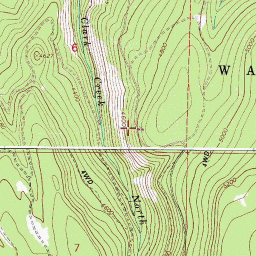 Topographic Map of North Fork Gravel Pit, OR