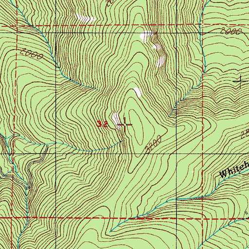 Topographic Map of Rock Knob, OR