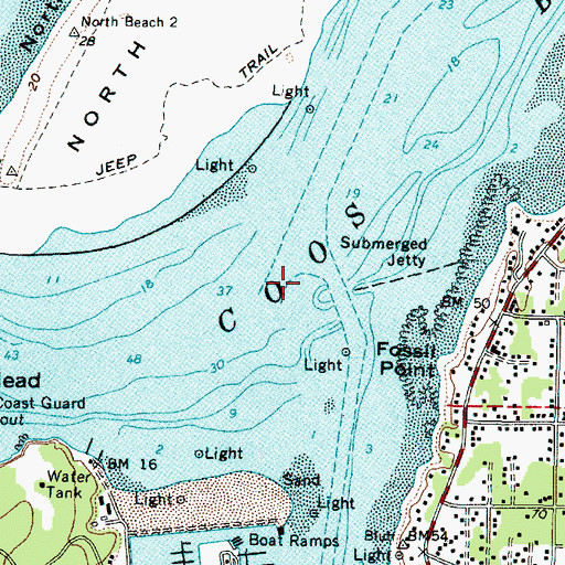 Topographic Map of Inside Range, OR