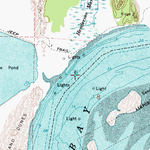 Topographic Map of Jarvis Turn, OR