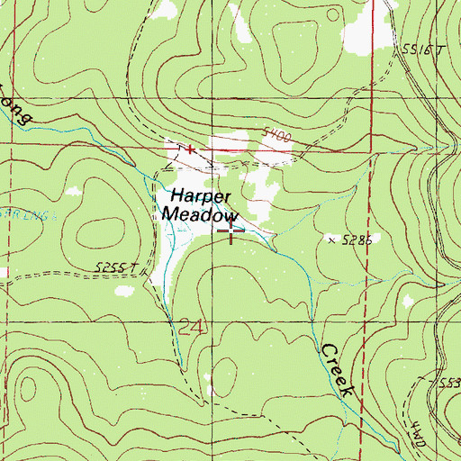 Topographic Map of Hi Yu Spring, OR