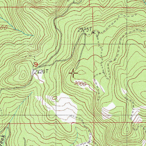 Topographic Map of Collins Ridge, OR