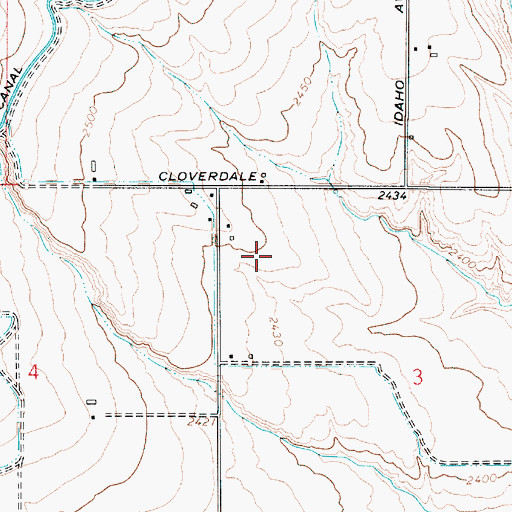 Topographic Map of Nyssa Bench, OR