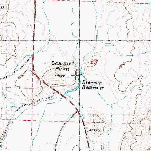 Topographic Map of Trout Creek, OR