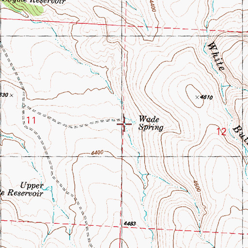 Topographic Map of Wade Spring, OR