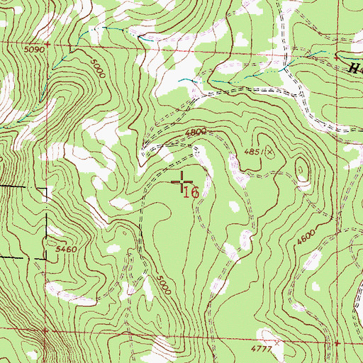 Topographic Map of Buck Pasture, OR