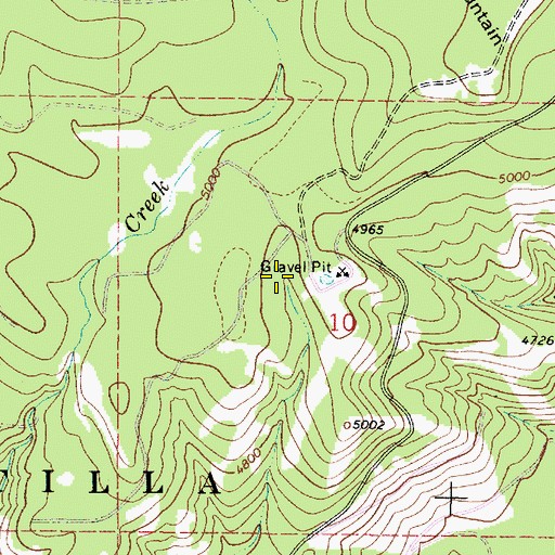Topographic Map of Pinical Spring, OR
