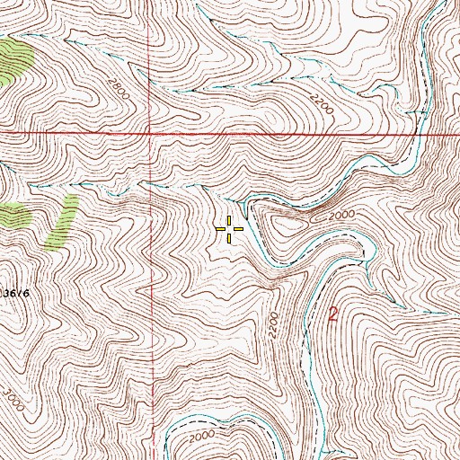 Topographic Map of Joseph Warm Spring, OR