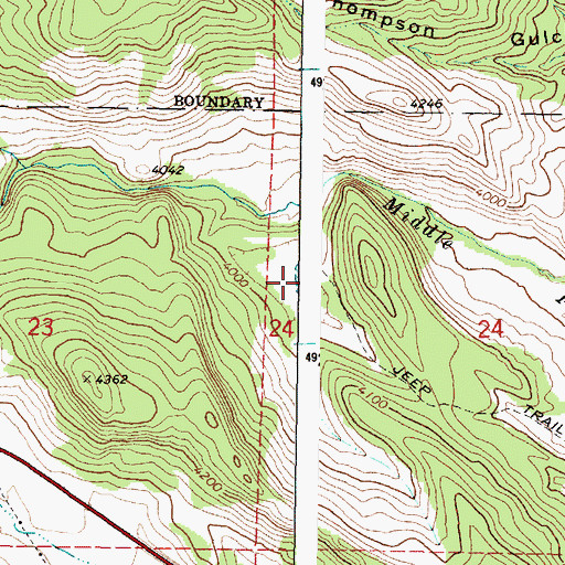 Topographic Map of Munn Reservoir, OR