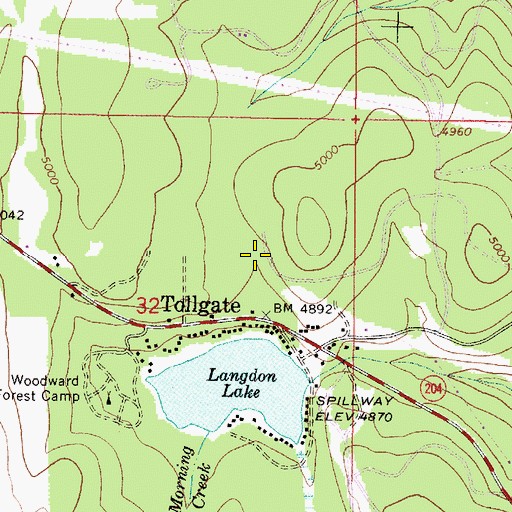 Topographic Map of Bryson Spring, OR