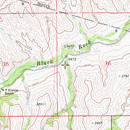 Topographic Map of Beauchamp Canyon, AZ