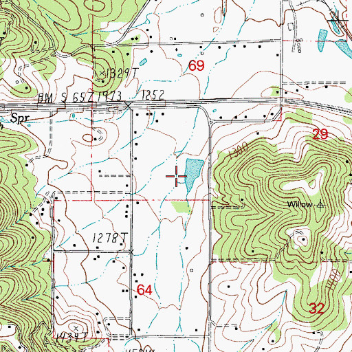 Topographic Map of McCormick Reservoir, OR