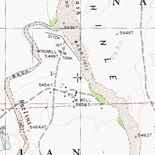 Topographic Map of Beautiful Valley, AZ