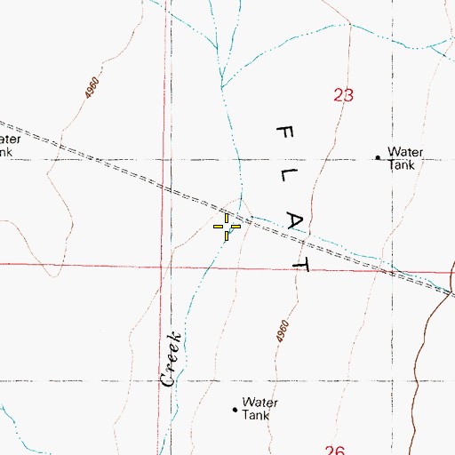 Topographic Map of Dip Creek, OR