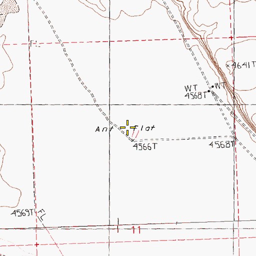 Topographic Map of Ant Flat, OR