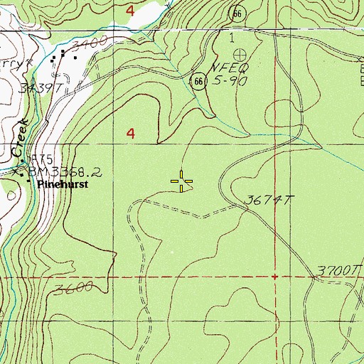 Topographic Map of Haymaker Spring, OR