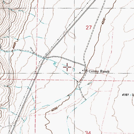 Topographic Map of Colony Creek, OR