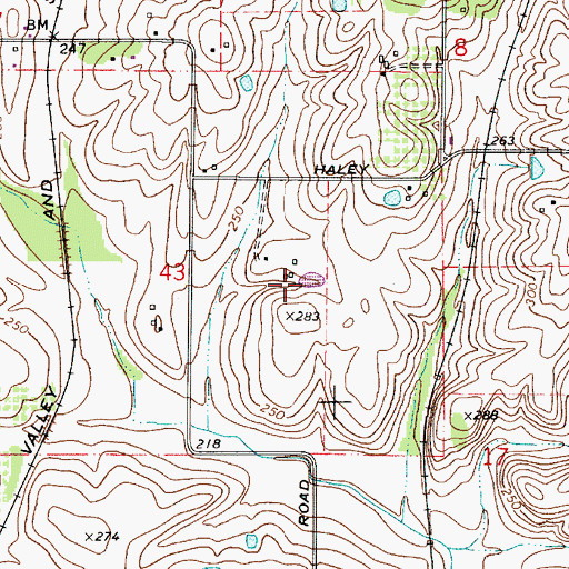 Topographic Map of Christianson Reservoir, OR
