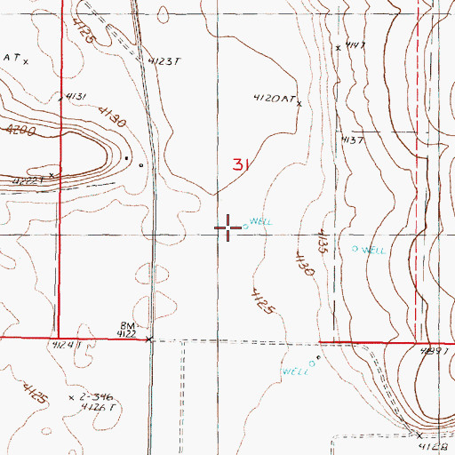 Topographic Map of Skinner Well, OR