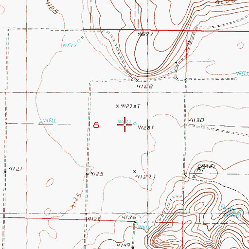Topographic Map of Fitchett Well, OR