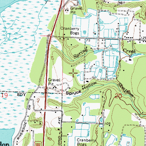 Topographic Map of McKee Spring, OR