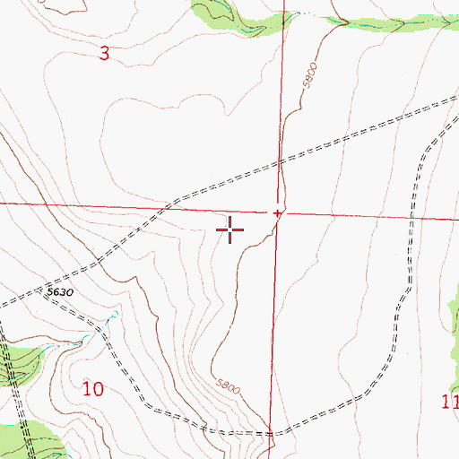 Topographic Map of Bitter Brush Basin, OR