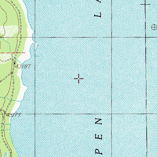 Topographic Map of Aspen Lake, OR