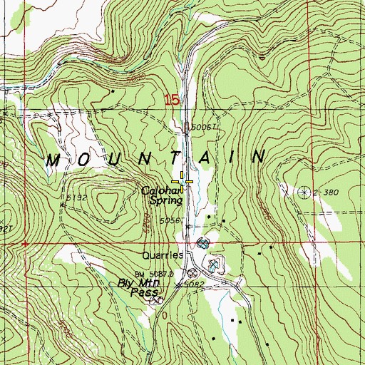 Topographic Map of Calohan Spring, OR