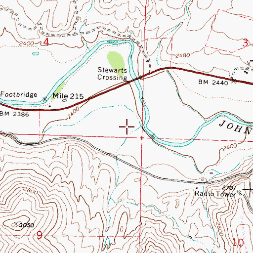 Topographic Map of Murray Creek, OR
