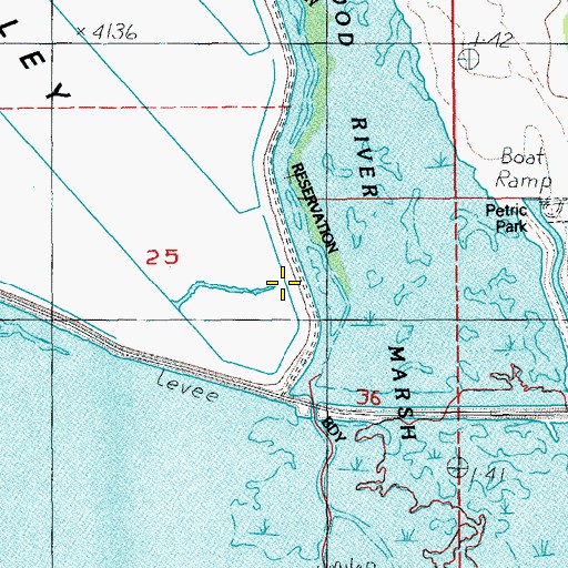 Topographic Map of Wood River, OR