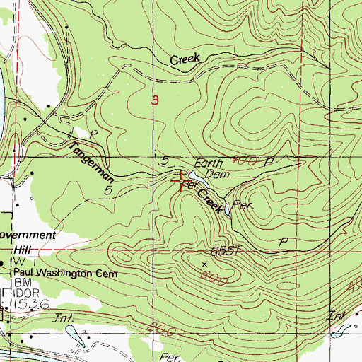 Topographic Map of Siletz Reservoir, OR