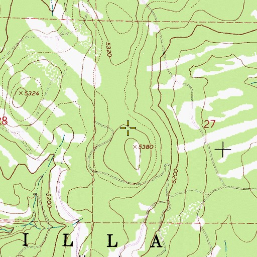 Topographic Map of Odessa Spring, OR