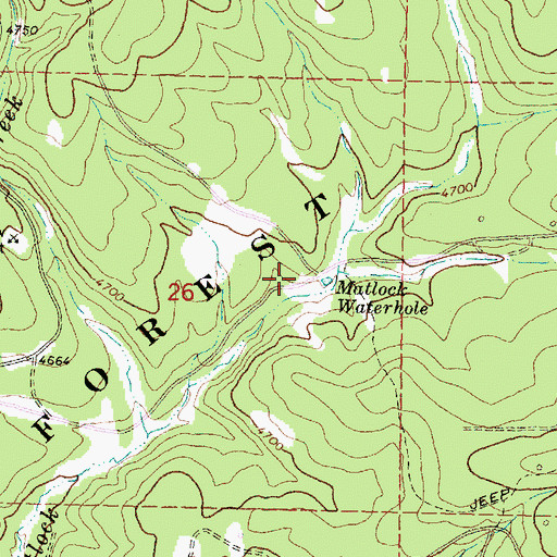 Topographic Map of Matlock Water Hole Camp, OR