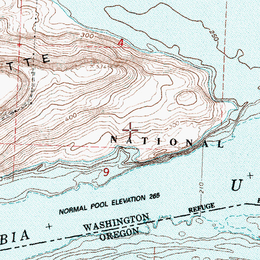 Topographic Map of Seventh Day Adventist School (historical), OR