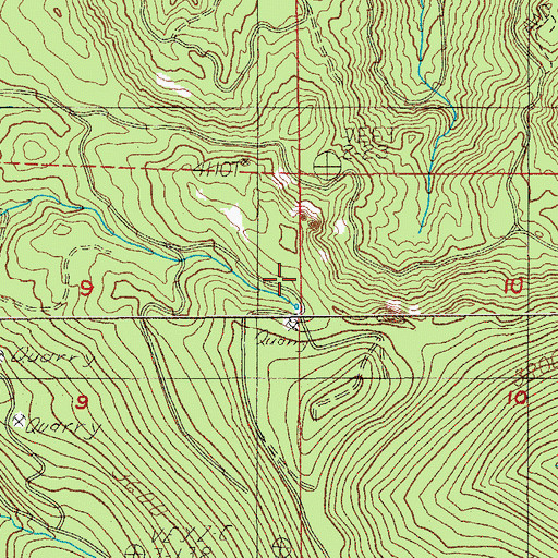 Topographic Map of Cougar Camp, OR