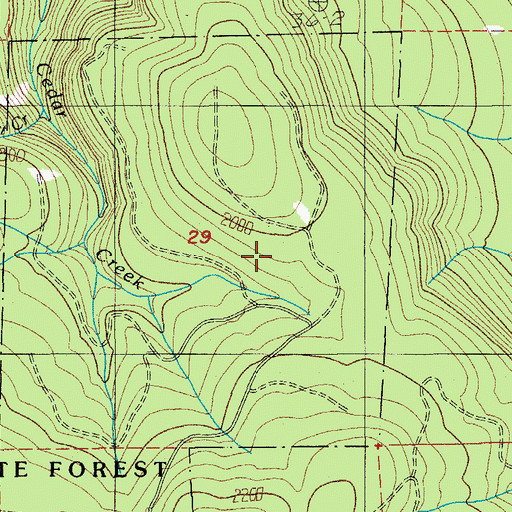 Topographic Map of Camp Peterson, OR