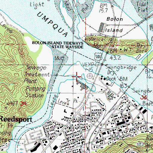 Topographic Map of McIntosh Slough, OR