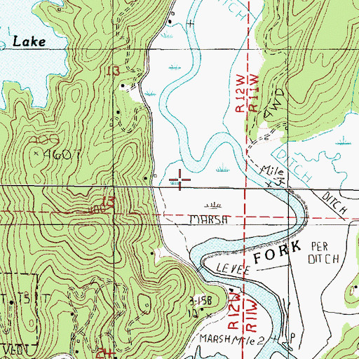 Topographic Map of Bender Landing County Park, OR