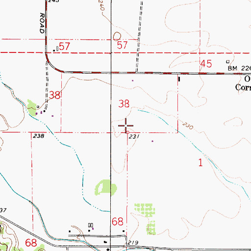 Topographic Map of Mulkey (historical), OR