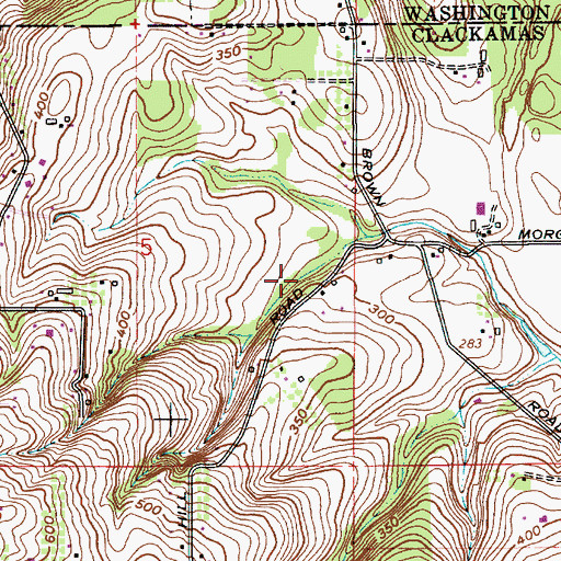 Topographic Map of Brookforest Pond, OR