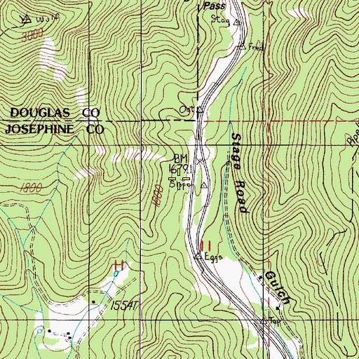 Topographic Map of Poe Spring, OR