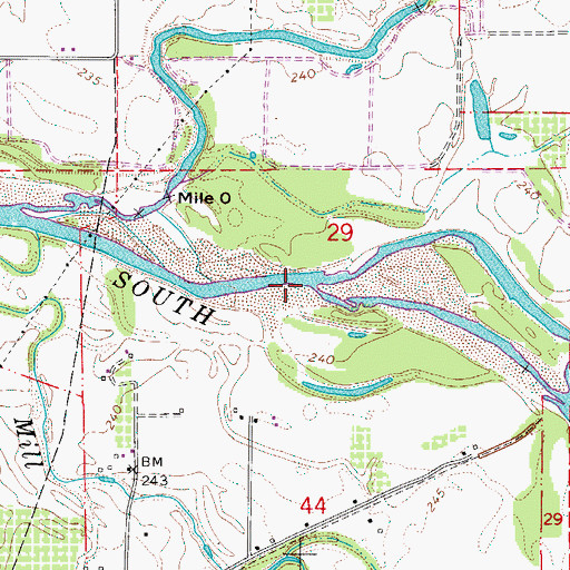 Topographic Map of Crabtree Creek, OR
