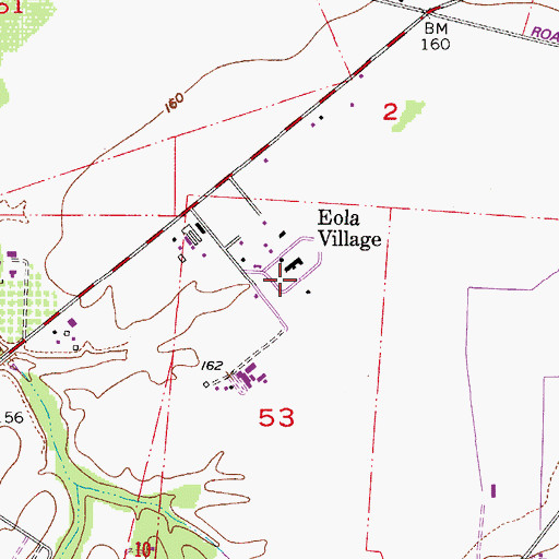 Topographic Map of Eola Village, OR